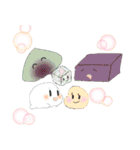 迷々（銘々）皿の和菓子ちゃん（個別スタンプ：40）