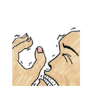 顔が濃いスタンプ（個別スタンプ：20）