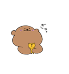 のっぺりしたクマ（個別スタンプ：11）