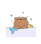 のっぺりしたクマ（個別スタンプ：19）
