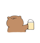 のっぺりしたクマ（個別スタンプ：20）