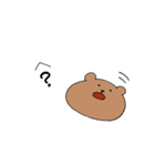 のっぺりしたクマ（個別スタンプ：28）