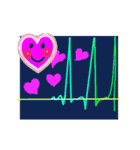 臓器くんたちと心電図くんの楽しい日常★（個別スタンプ：4）