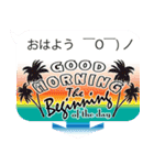 吹き出し＆アルファベット [西海岸スタイル]（個別スタンプ：1）