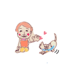 犬と飼い主の日常（個別スタンプ：4）