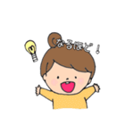 ほんわかgirl（個別スタンプ：5）