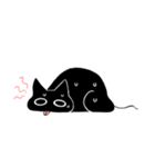まんまる黒猫（個別スタンプ：7）