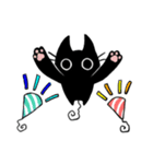 まんまる黒猫（個別スタンプ：8）