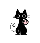 まんまる黒猫（個別スタンプ：11）
