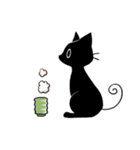 まんまる黒猫（個別スタンプ：14）