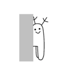 ヌルっとした鹿と仲間たち（個別スタンプ：3）