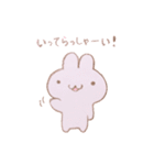 毎日使える。色えんぴつ  ゆるふわうさぎ（個別スタンプ：4）