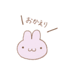 毎日使える。色えんぴつ  ゆるふわうさぎ（個別スタンプ：6）