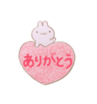 毎日使える。色えんぴつ  ゆるふわうさぎ（個別スタンプ：9）