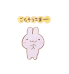 毎日使える。色えんぴつ  ゆるふわうさぎ（個別スタンプ：16）
