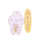 毎日使える。色えんぴつ  ゆるふわうさぎ（個別スタンプ：24）