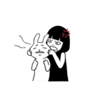 Moちゃんと猫と兎（個別スタンプ：12）