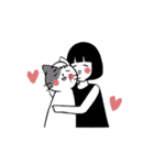 Moちゃんと猫と兎（個別スタンプ：13）