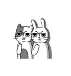 Moちゃんと猫と兎（個別スタンプ：22）