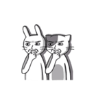 Moちゃんと猫と兎（個別スタンプ：23）