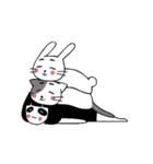 Moちゃんと猫と兎（個別スタンプ：24）