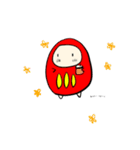 ほのぼのだるまさん♬（個別スタンプ：9）