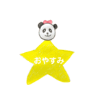 手書き パンダ 動物（個別スタンプ：2）