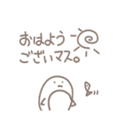 手描きなくじらとえいとさかな（個別スタンプ：1）