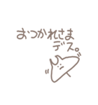 手描きなくじらとえいとさかな（個別スタンプ：3）