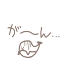 手描きなくじらとえいとさかな（個別スタンプ：4）