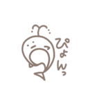 手描きなくじらとえいとさかな（個別スタンプ：24）