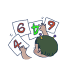 うちゅうじん、はっぱ（個別スタンプ：4）