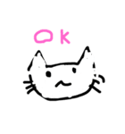 絵に描いたねこ（個別スタンプ：4）