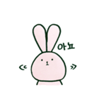 毎日韓国ウサギ（個別スタンプ：5）