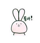 毎日韓国ウサギ（個別スタンプ：8）