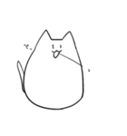 日本語を取得した猫（個別スタンプ：11）