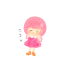 ゆるっとピンクGirl（個別スタンプ：3）