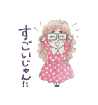 めがねガール（個別スタンプ：22）