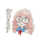 めがねガール（個別スタンプ：23）