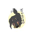 ダックスの龍くん（個別スタンプ：4）