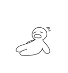 「うう-」という疲れた人(No Text)（個別スタンプ：1）