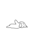 「うう-」という疲れた人(No Text)（個別スタンプ：3）