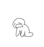 「うう-」という疲れた人(No Text)（個別スタンプ：6）