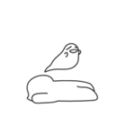 「うう-」という疲れた人(No Text)（個別スタンプ：8）