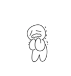 「うう-」という疲れた人(No Text)（個別スタンプ：21）