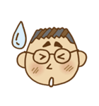 中年おじさん【眼鏡バージョン】（個別スタンプ：35）