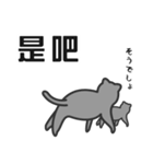 せねこ 10 -SENEKO 10- 日本語+台湾華語（個別スタンプ：34）