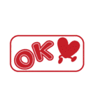 ハートのアクター（個別スタンプ：6）