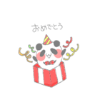 まるパンダのスタンプ（個別スタンプ：5）