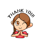 三つ編みの少女（個別スタンプ：6）